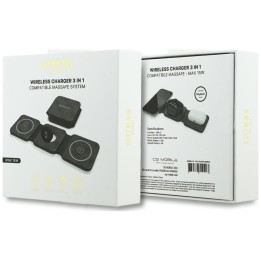 Wireless charger 3w1 MagSafe compatible 15W GUESS GUE005439 black