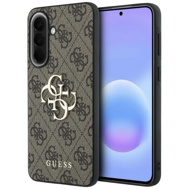 GUESS чехол для SAMSUNG Galaxy A37 GUHCSA374GMGBR (4G Big Metal Logo) коричневый