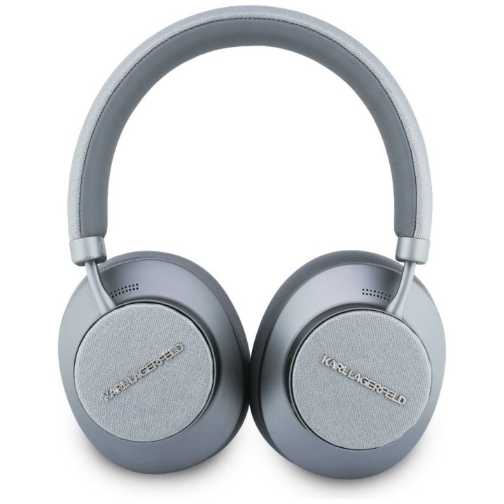 Wireless headphones on-ear ANC KARL LAGERFELD Saffiano Elongated KF003082 grey