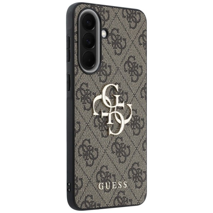 GUESS case for SAMSUNG Galaxy A37 GUHCSA374GMGBR (4G Big Metal Logo) brown