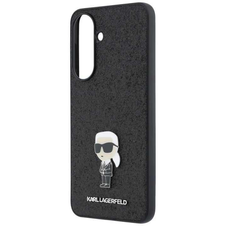 KARL LAGERFELD futerał do SAMSUNG A57 KLHCSA57GKNPSK (Fixed Glitter Ikonik Logo Metal Pin) czarny