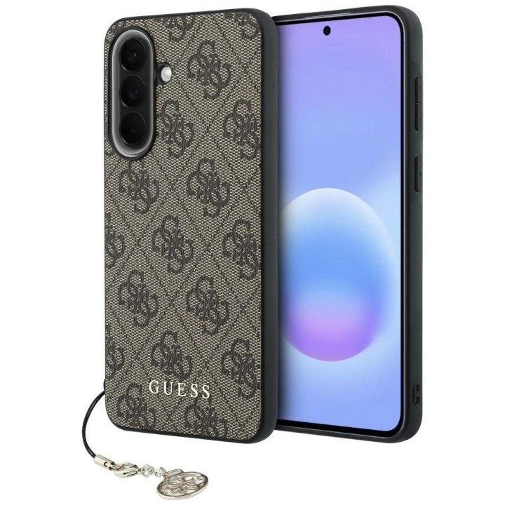 GUESS case for SAMSUNG Galaxy A37 GUHCSA37GF4GBR (PU 4G Classic Logo with Charm) brown