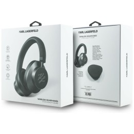 Wireless headphones on-ear ANC KARL LAGERFELD Grained Initials KF003083 black