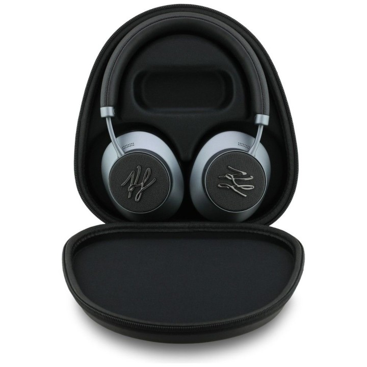 Słuchawki bezprzewodowe nauszne ANC KARL LAGERFELD Grained Initials KF003083 czarne