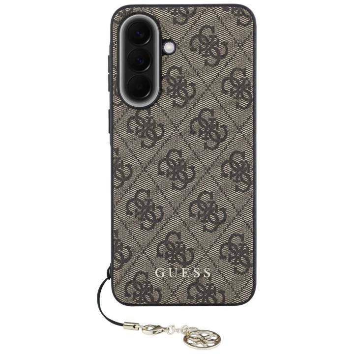 GUESS case for SAMSUNG Galaxy A37 GUHCSA37GF4GBR (PU 4G Classic Logo with Charm) brown