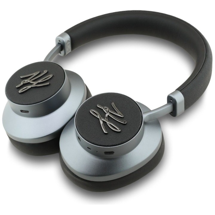 Wireless on-ear headphones ANC KARL LAGERFELD Grained Initials KF003083 black