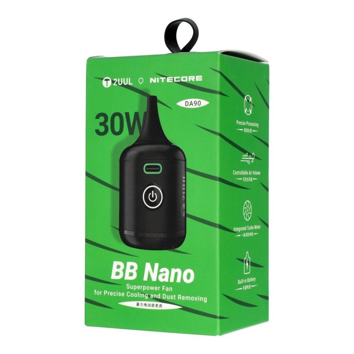 2UUL portable precision fan DA90 black
