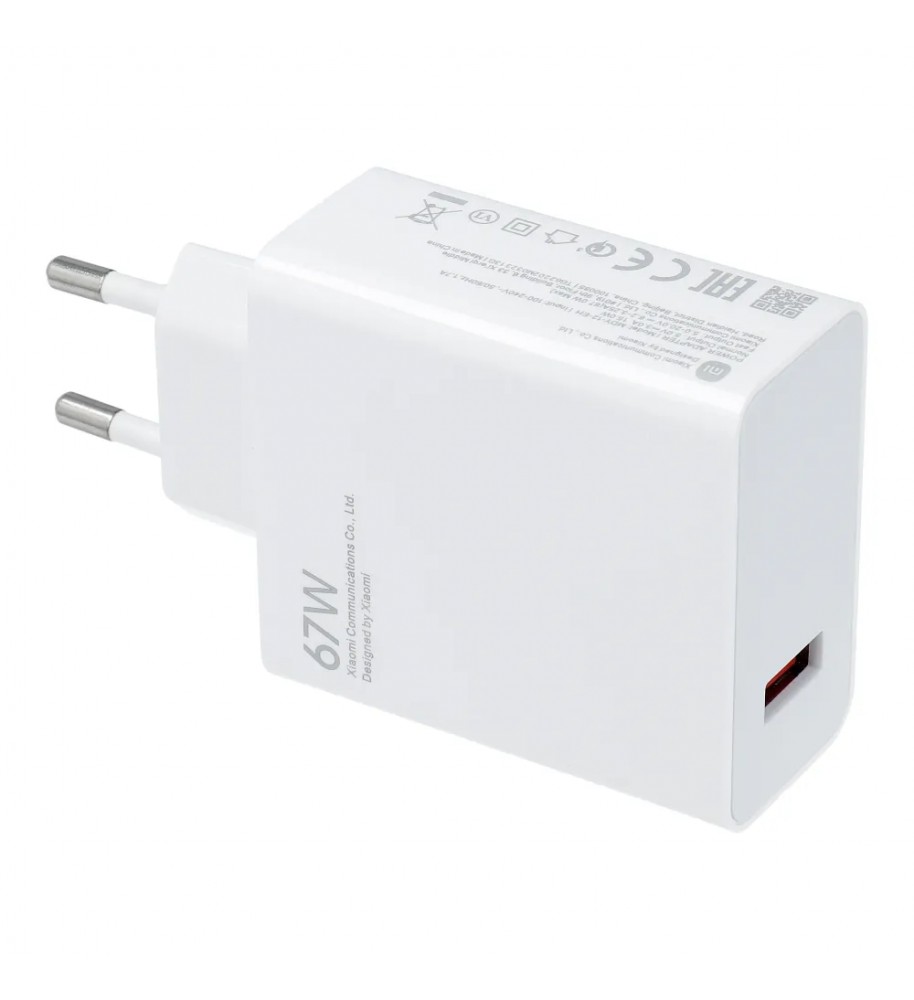 Оригинальное зарядное устройство Xiaomi MDY-12-EH Fast Charger 67W biała bulk