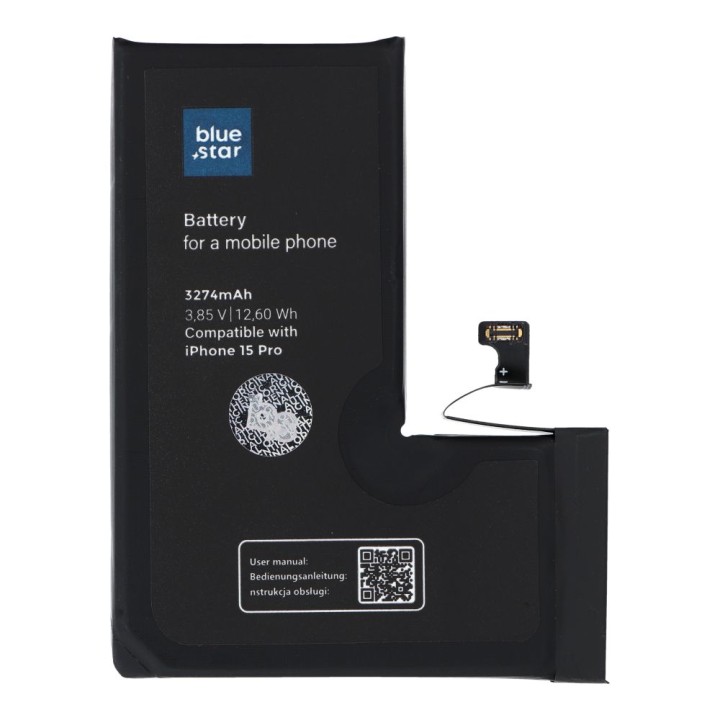 Акумулятор для iPhone 15 PRO 3274 mAh Blue Star HQ