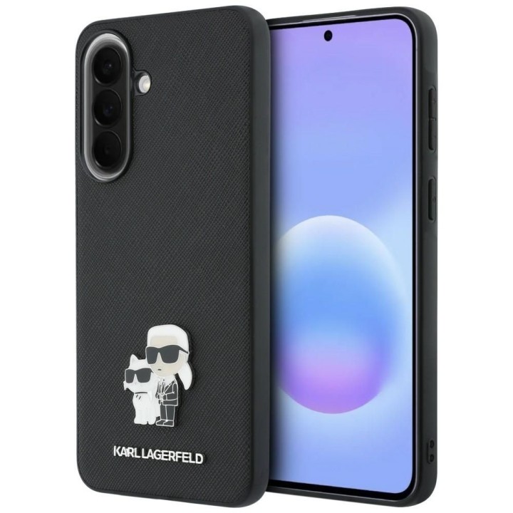KARL LAGERFELD чохол для SAMSUNG A57 KLHCSA57PSAKCMPK (Saffiano W/ K&C Metal Logo) чорний