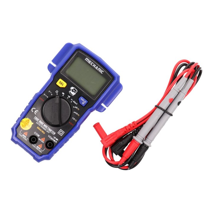 MECHANIC Мультиметр цифровой mini MX синий