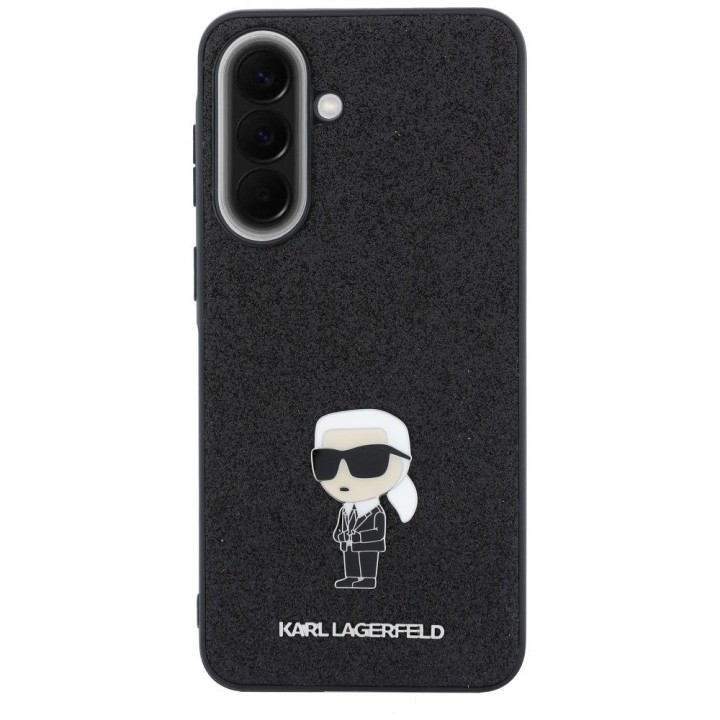 KARL LAGERFELD чехол для SAMSUNG A57 KLHCSA57GKNPSK (Fixed Glitter Ikonik Логотип Металл Pin) черный