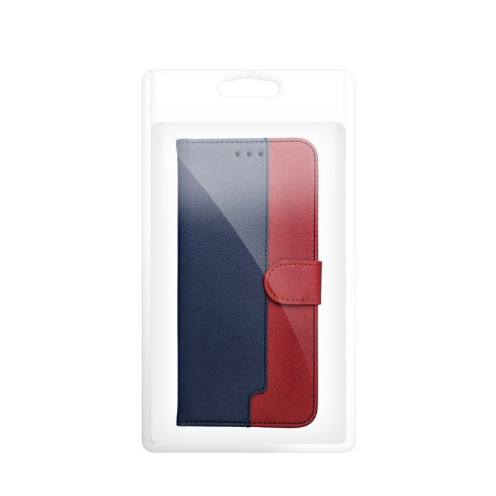 Чехол с клапаном для Motorola G17 Split Book темно-синий/красный