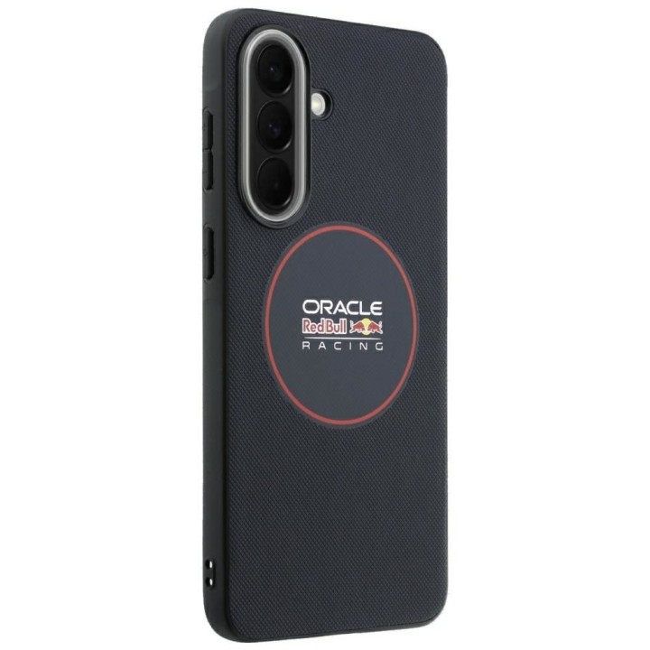 RED BULL case for SAMSUNG A57 RBHCA5724PUILVR (Meshed PU Red Ring & Metal Buttons) navy blue