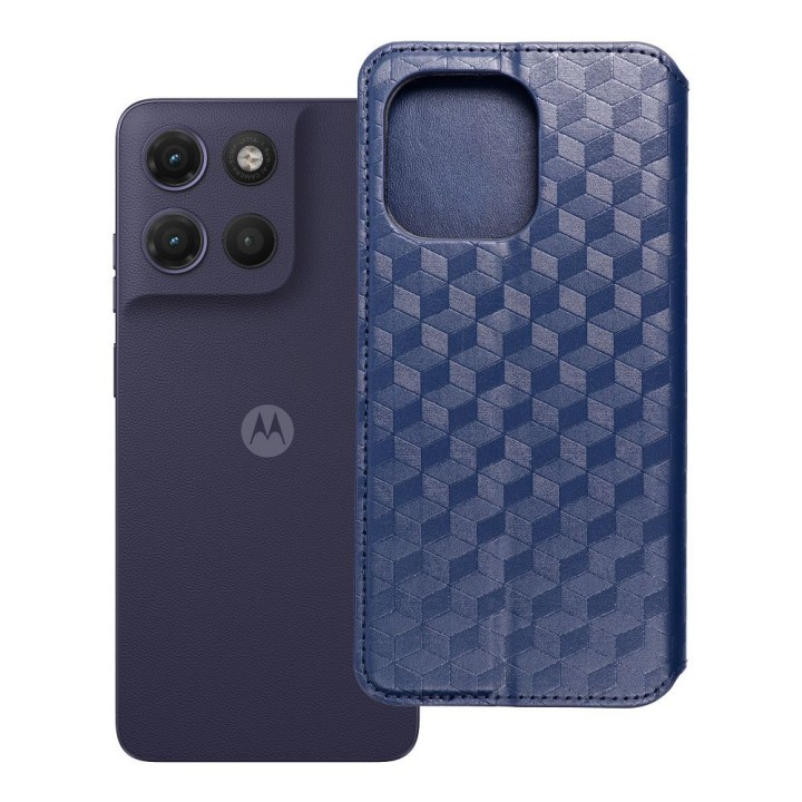 Чохол з клапаном для Motorola G17 Cubic Book синій