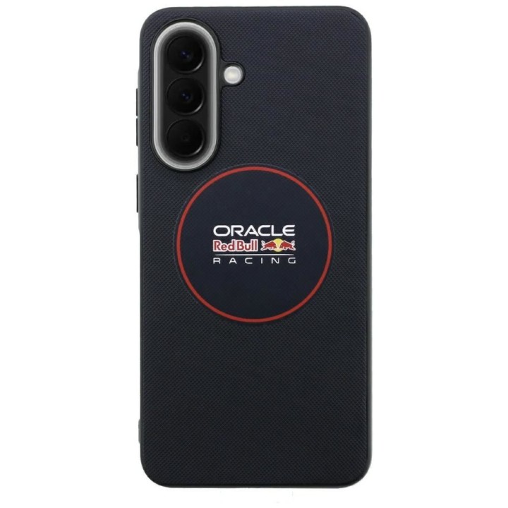 RED BULL case for SAMSUNG A57 RBHCA5724PUILVR (Meshed PU Red Ring & Metal Buttons) navy blue