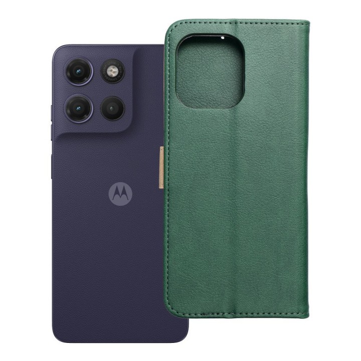 Flip case for Motorola G17 Split Book green-gold