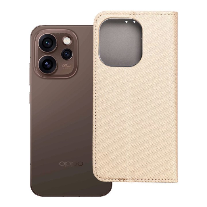 Чехол с клапаном для Oppo Reno 15 PRO 5G Smart Case Book золотой