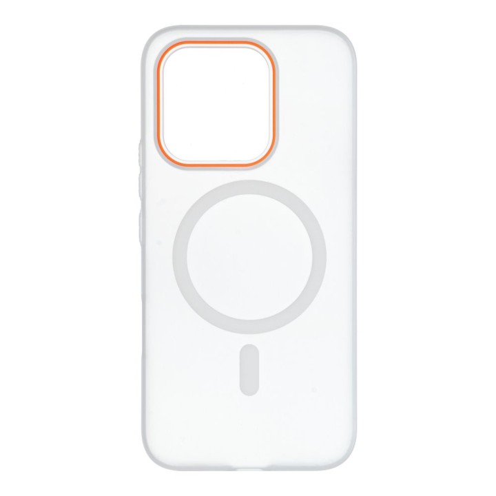 Etui na Honor 600 LITE Go Orange zgodne z MagSafe transparentne