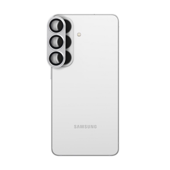 Szkło hartowane na aparat do Samsung S26 AR+AF Full Metal srebrne
