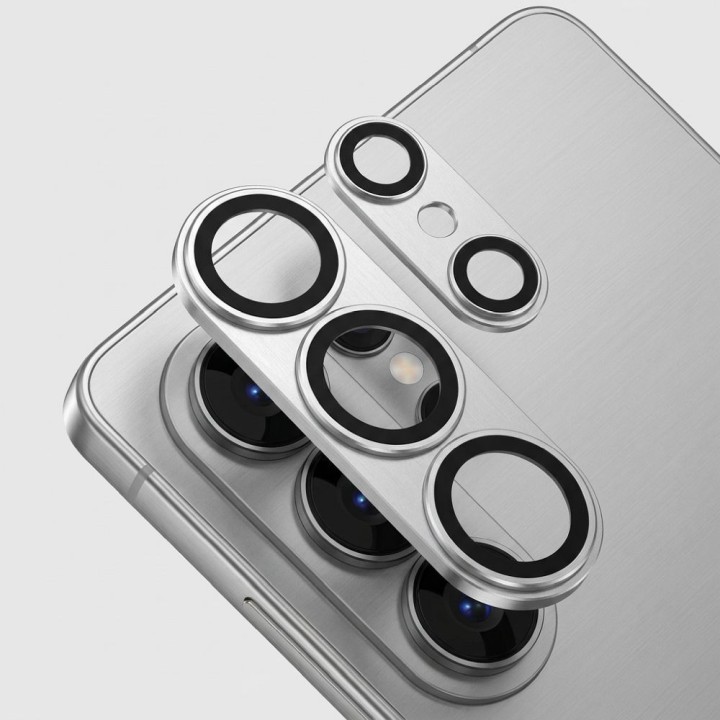 Tempered camera glass for Samsung S26 ULTRA AR+AF Full Metal silver