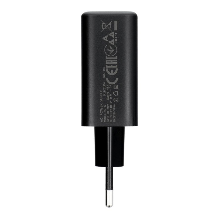 MOTOROLA oryginalna ładowarka sieciowa Typ C TurboPower 15W SC-32 czarna bulk