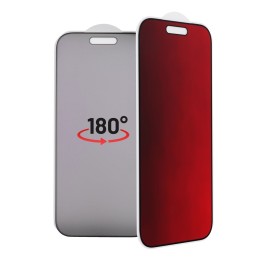 Скло гібридне 5D для iPhone 15 PRO MAX Bestsuit Flexible Colorfull Privacy 180 magenta