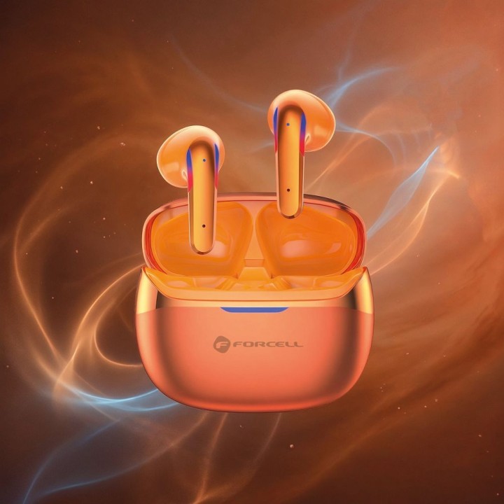 Беспроводные наушники вкладыши TWS Forcell F-Audio Pulse Air ENC золотые 0INT