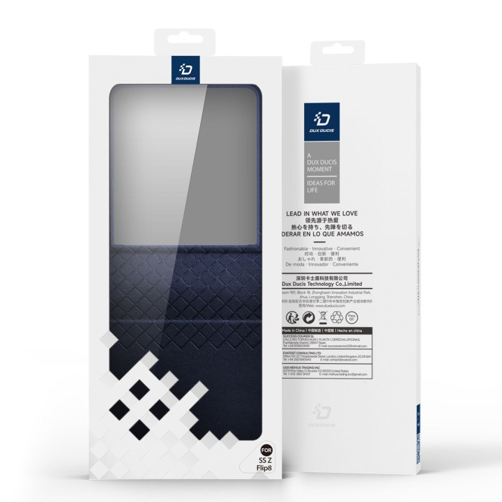 DUX DUCIS чехол BRIL для SAMSUNG С Flip 8 синий