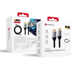 Кабель Display Порт для Display Порт 2.1 Forcell 16K 60Hz/8K 120Hz/4K 240Hz - High Speed, HDR, Ethernet, G-SYNC/FreeSync,