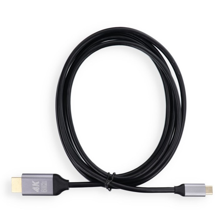 Кабель USB C для HDMI Blue Star 4K 60Hz - High Speed, HDR, ARC, Ethernet, 2 m чорний