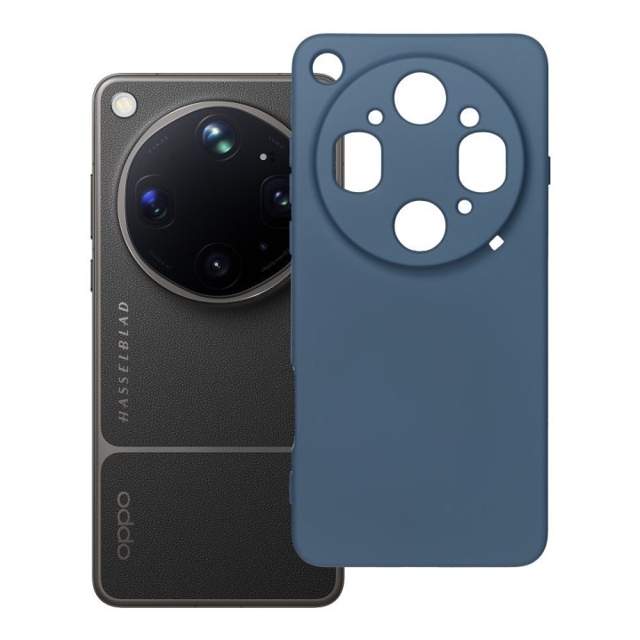 Etui na Oppo Find X9 ULTRA Silicone niebieskie