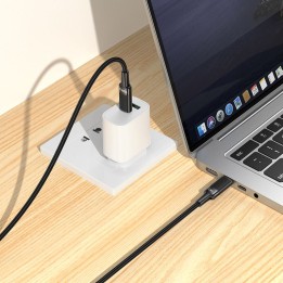 Кабель USB-C – USB-C Hoco PD 5A 100W 1,2 m U153 Extreme чорний