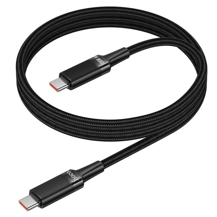 Кабель USB C — USB C Hoco PD 5A 100W 1,2 m U153 Extreme чорний
