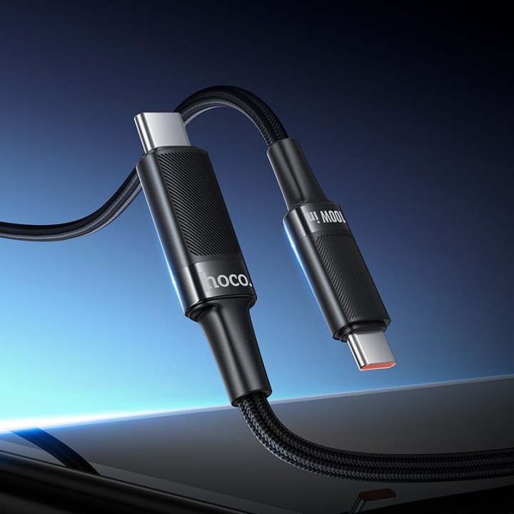 Cable USB C to USB C Hoco PD 5A 100W 1,2 m U153 Extreme black