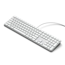 Клавіатура дротова USB A/USB C QWERTY Dual (Mac/Windows) Satechi Slim LX3 Wired сіра