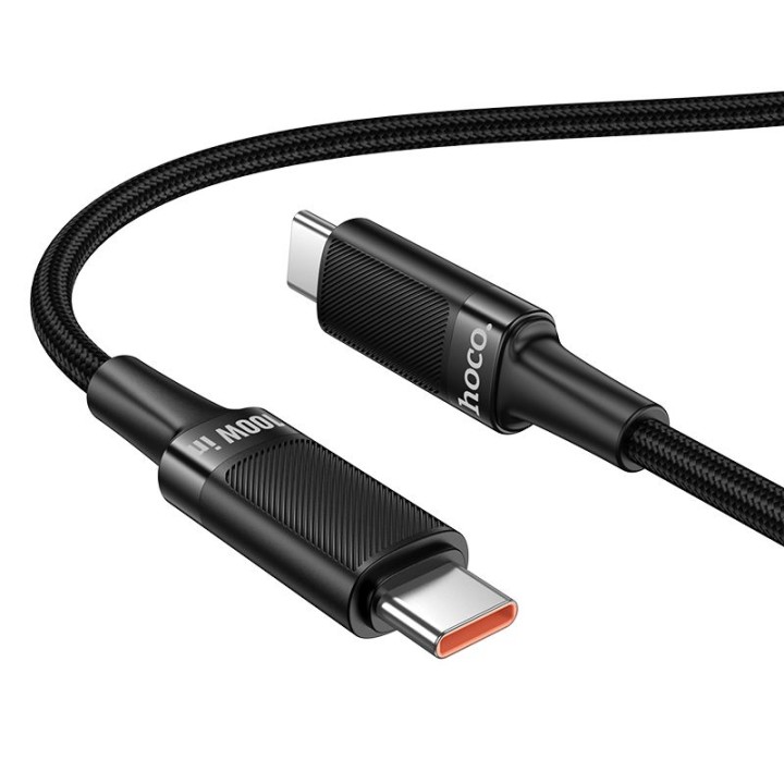 Кабель USB-C – USB-C Hoco PD 5A 100W 1,2 m U153 Extreme черный