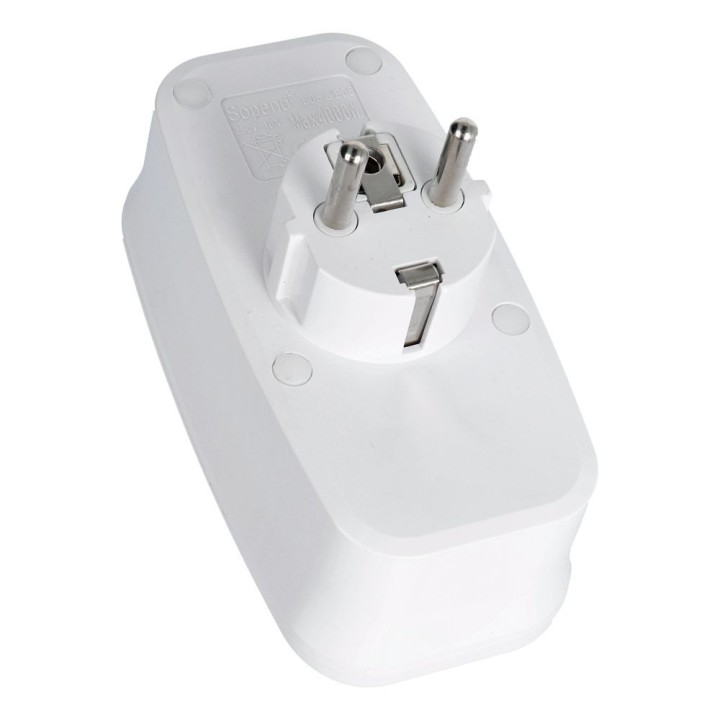 Сетевой фильтр с 3 розетками max 16A, портами 3x USB A, 1x тип C E06 белый