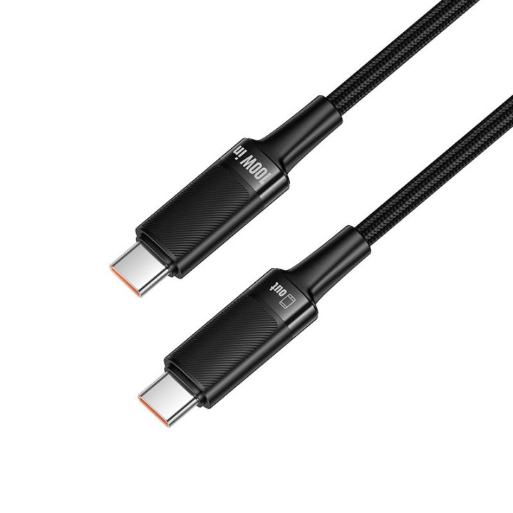 Кабель USB-C – USB-C Hoco PD 5A 100W 1,2 m U153 Extreme черный