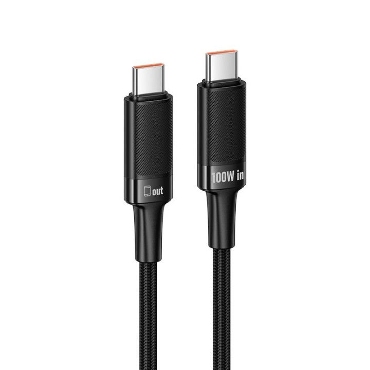 Кабель USB C — USB C Hoco PD 5A 100W 1,2 m U153 Extreme чорний