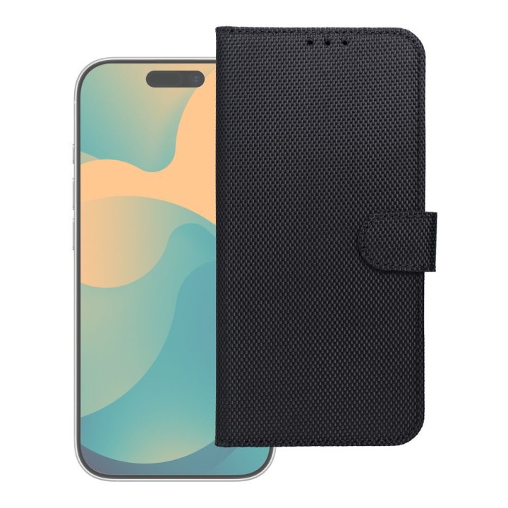 Чехол с клапаном для Motorola G17 POWER 4Card RFID противокражные tech fabric черный