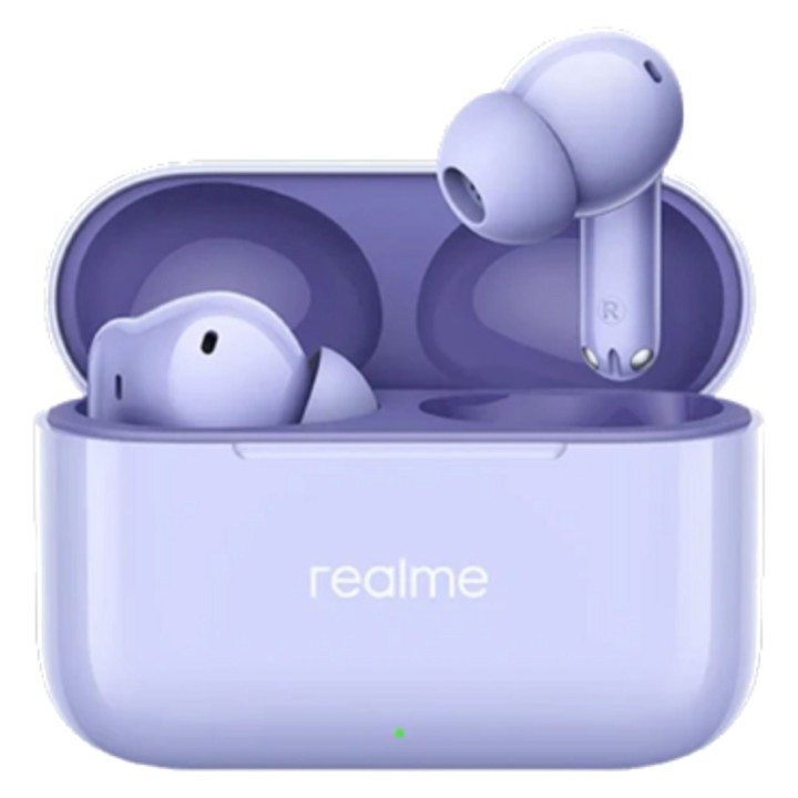 Бездротові навушники вкладиші Realme Buds T200 фіолетові