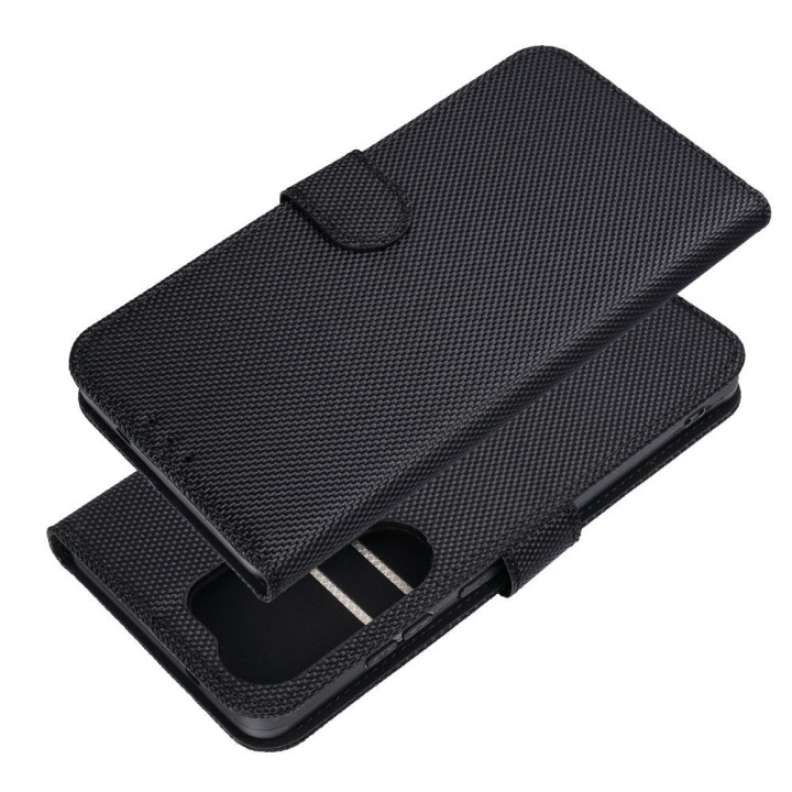 Чехол с клапаном для Motorola G17 POWER 4Card RFID противокражные tech fabric черный