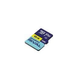 GOODRAM RIVAL Memory card microSD 64GB 100MB/s class 10 UHS-I U3 V30 with adapter SD
