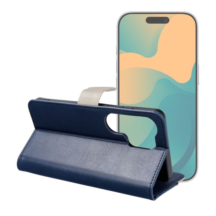 Flip case for Motorola G37 POWER Split Book navy blue-cream