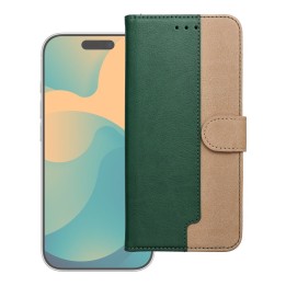 Flip case for Motorola G17 POWER Split Book green-gold