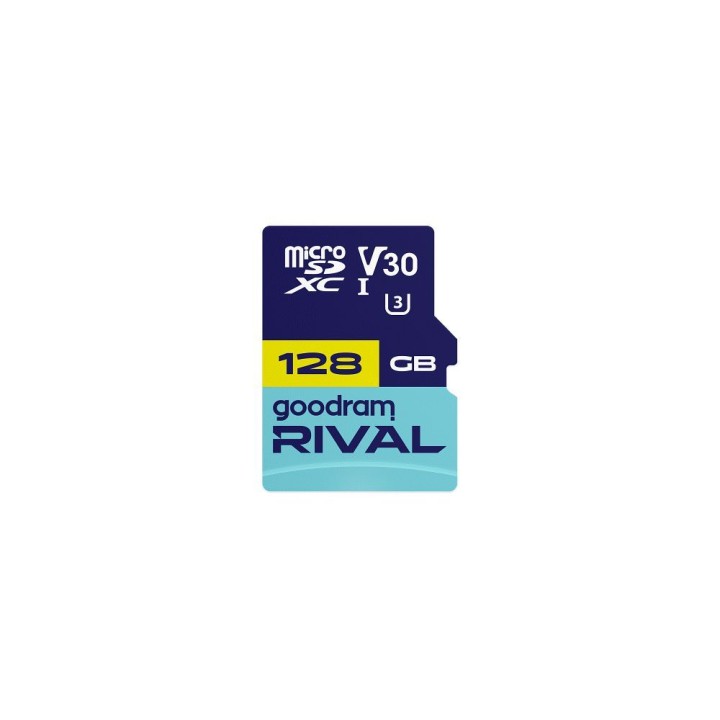 GOODRAM RIVAL Memory card microSD 128GB 100MB/s class 10 UHS-I U3 V30 with adapter SD