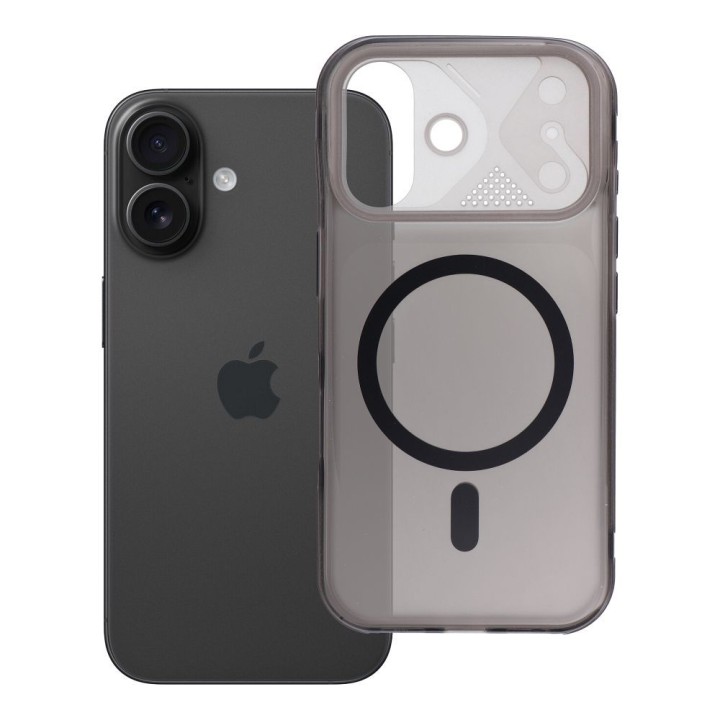 Чохол для iPhone 16 Aurora сумісний із MagSafe чорний