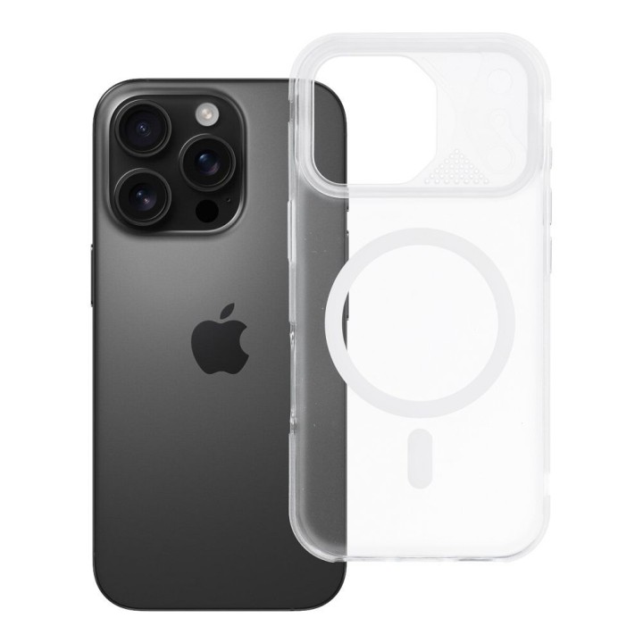 Etui na iPhone 16 PRO Aurora zgodne z MagSafe białe