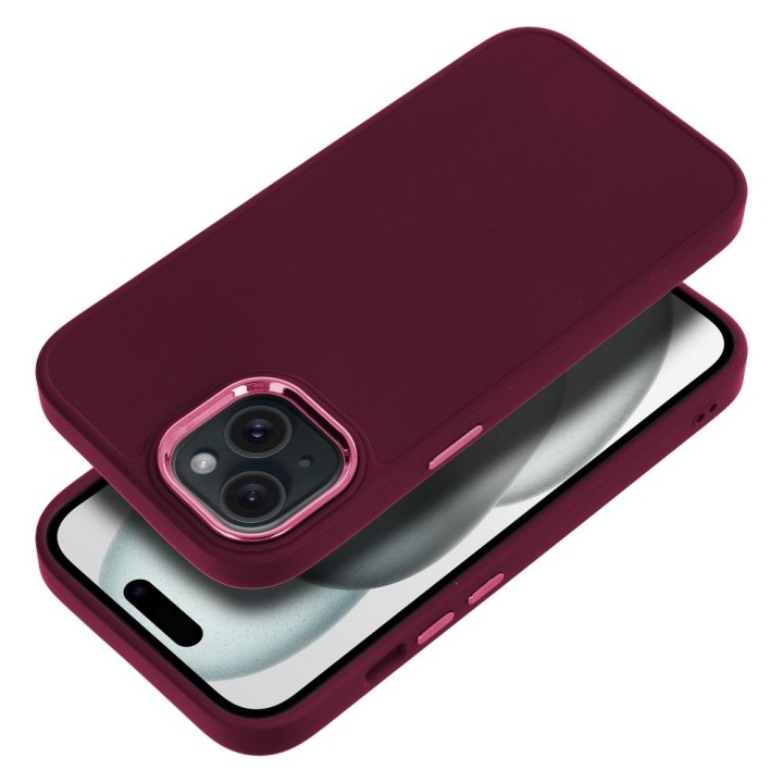 Etui na iPhone 15 Frame fioletowe